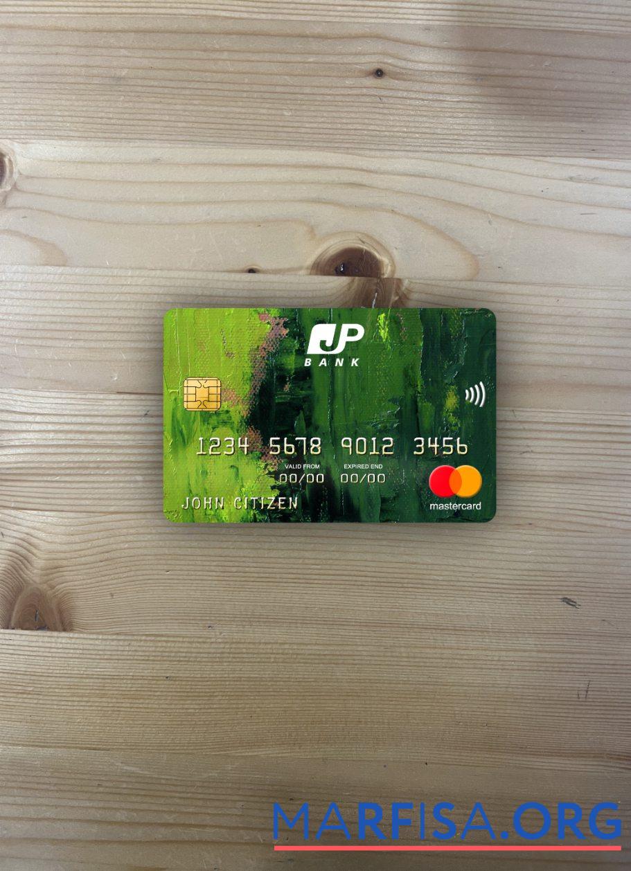 Blank Japan Post bank mastercard photolook front sample